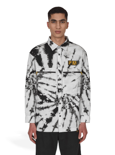 Риза Aries FILA x Tie Dye Longsleeve Shirt Бяло | FIAR40000 WHT