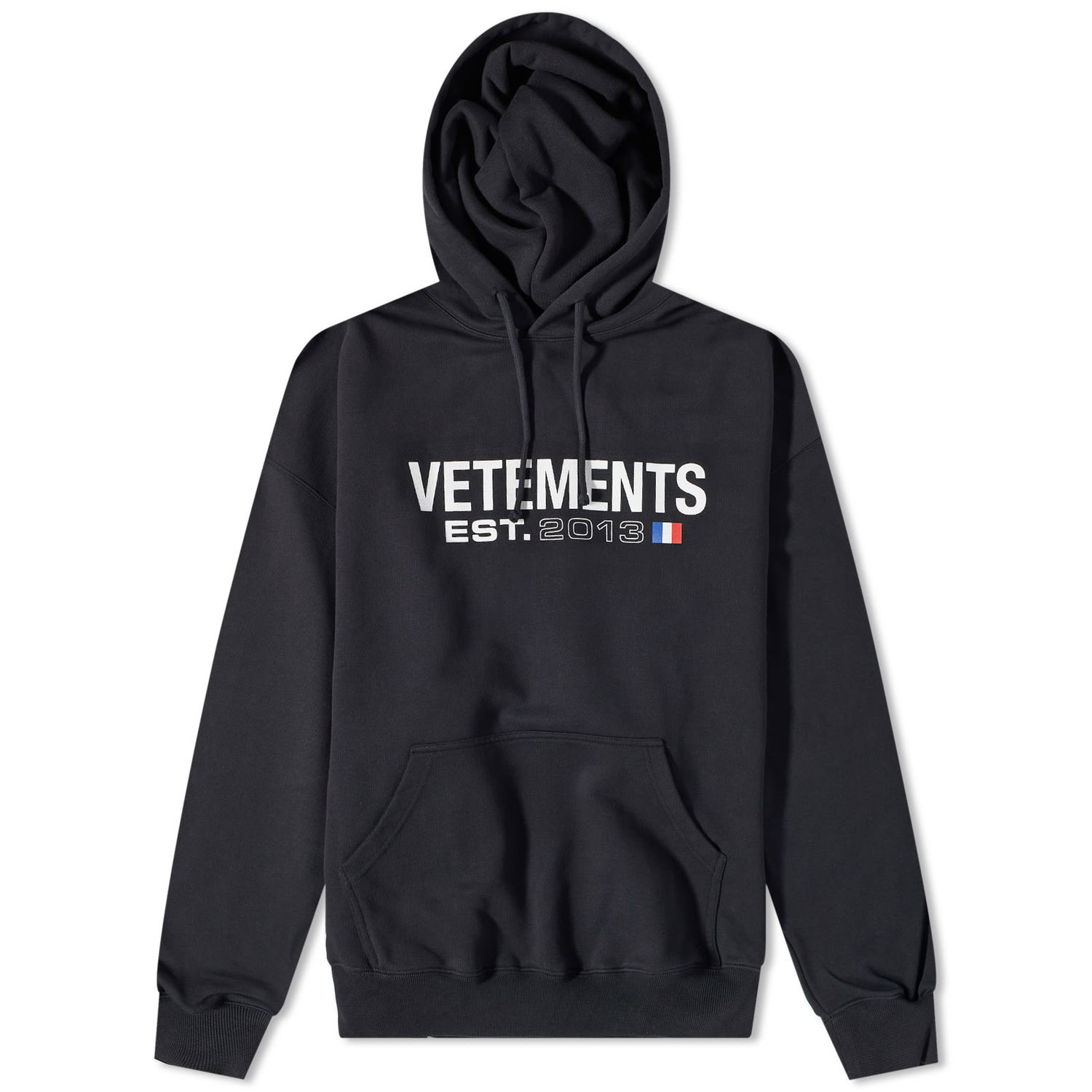 Суитчър VETEMENTS Flag Logo Hoodie Black Черно | UE54HD100B, 0