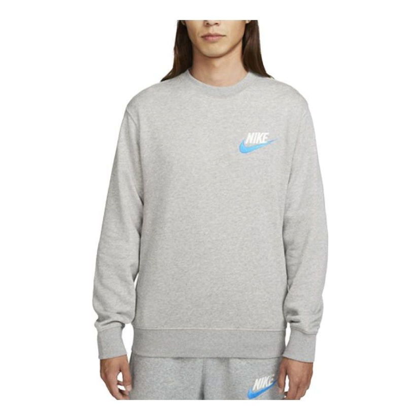 Пуловер Nike Club French Terry Crew Sweatshirt Сиво | FB7685-063