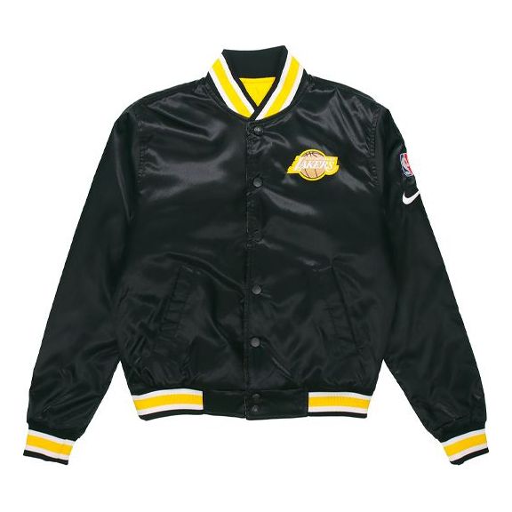 Яке бомбър Nike NBA Los Angeles Lakers City Edition Reversible Jacket Черно | CU8099-010