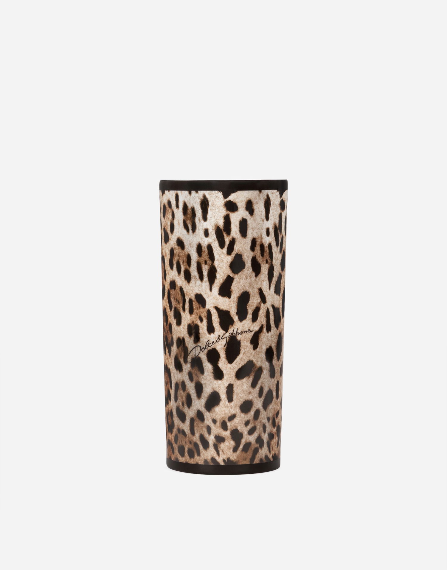 Домашен декор Dolce & Gabbana Dolce & Gabbana Leopard Print Cylindrical Porcelain Vase Onesize Многоцветен | TCC196TCAMWUL003, 0
