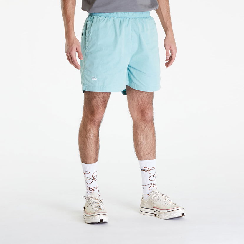 Къси панталони Patta Acid Washed Swim Shorts Тюркоазено | POC-SS24-4310-333-0210-052