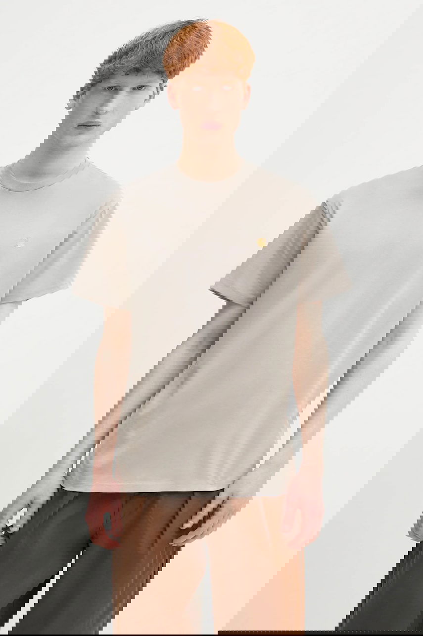 Тениска Carhartt WIP S/S Chase T-Shirt Бежово | I026391.2Q6XX, 0