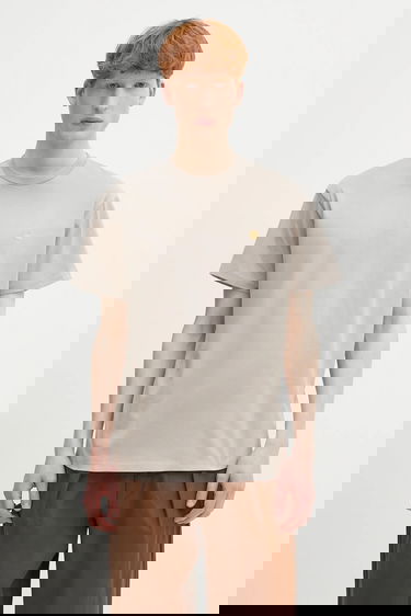 Тениска Carhartt WIP S/S Chase T-Shirt Бежово | I026391.2Q6XX, 0