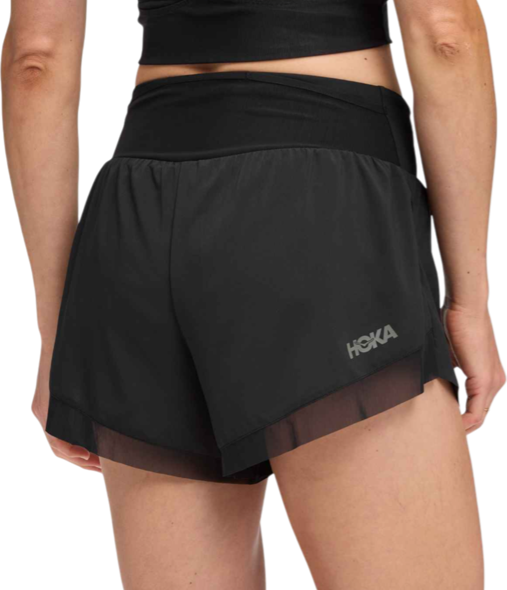 Къси панталони Hoka One One Hoka Glide 4" Shorts Черно | 1176974-blk, 1