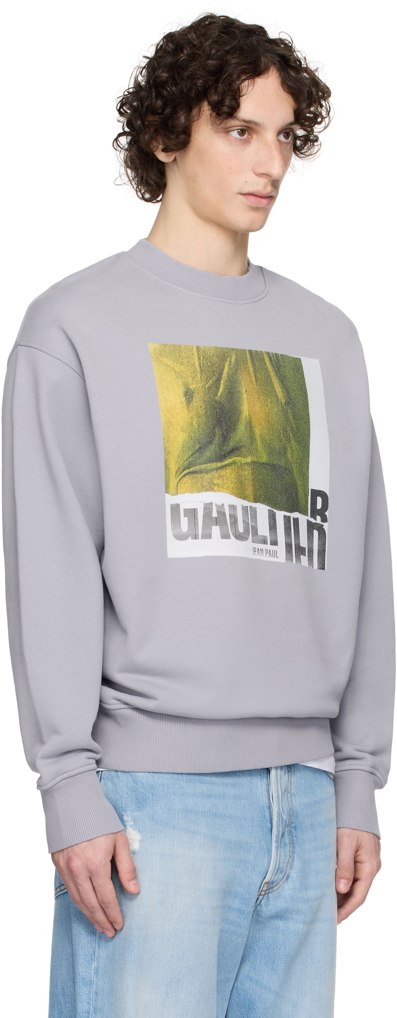 Суитчър Jean Paul Gaultier Jean Paul Gaultier Printed Cotton Crew Sweatshirt undefined | 25/03-W-TO295-J003-134812, 1