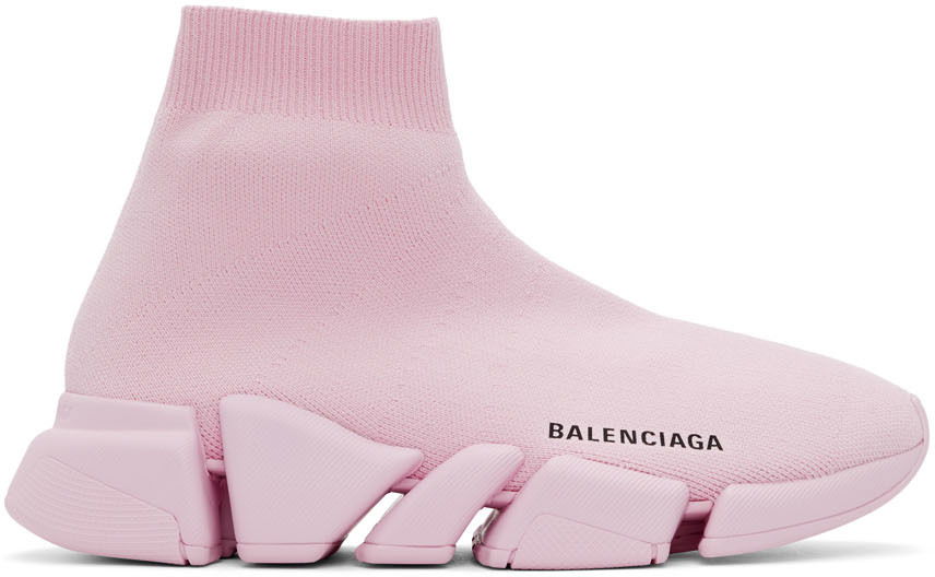 Кецове и обувки Balenciaga Speed 2.0 Sneakers "Pink" Розово | 617196 W2DB1 5601, 0