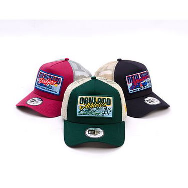 Шапка с козирка New Era Oakland Athletics MLB Patch 9FORTY Trucker Hat One Size (56-59 cm) Зелено | 60595258, 4