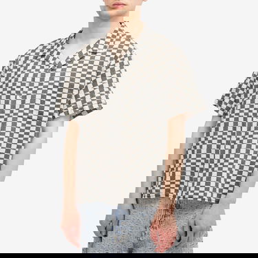 Риза ERL Checkerboard Vacation Shirt Бяло | ERL08B016-BKW, 2