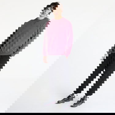 Суитчър New Balance Athletics French Terry Crew Sweatshirt Бургунди | MT41506FDP, 3