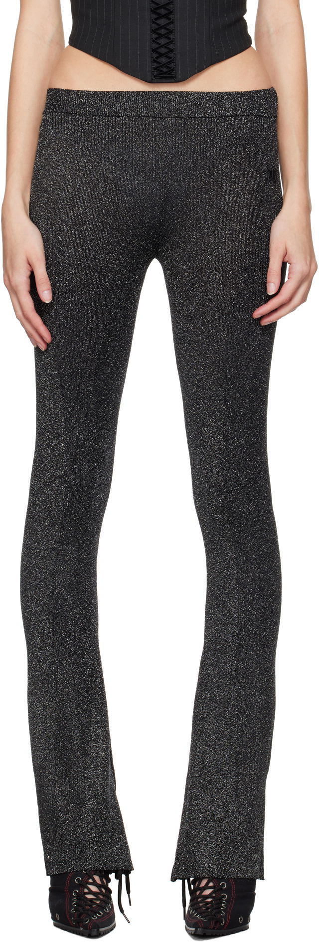 Knitted Flared Trousers