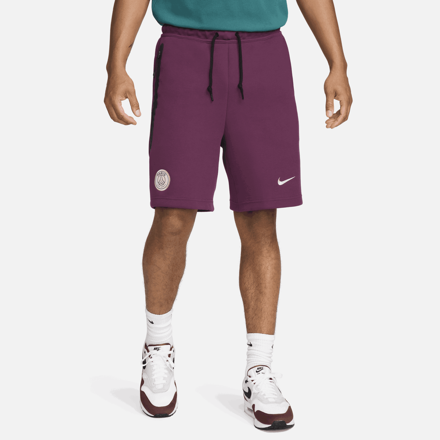 Къси панталони Nike Paris Saint-Germain Sportswear Tech Fleece - Červen Бургунди | FN8481-610, 1