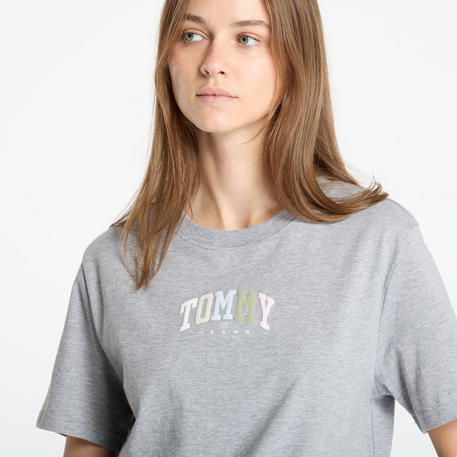 Тениска Tommy Hilfiger Tommy Jeans Relaxed Color Varsity T-Shirt Сиво | DW0DW21337 P6N, 1