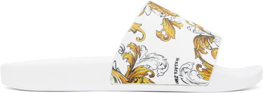 Аксесоари Versace Versace Jeans Couture Outline Barocco Pool Slides Бяло | E78VA3SQ3_EZS365, 0