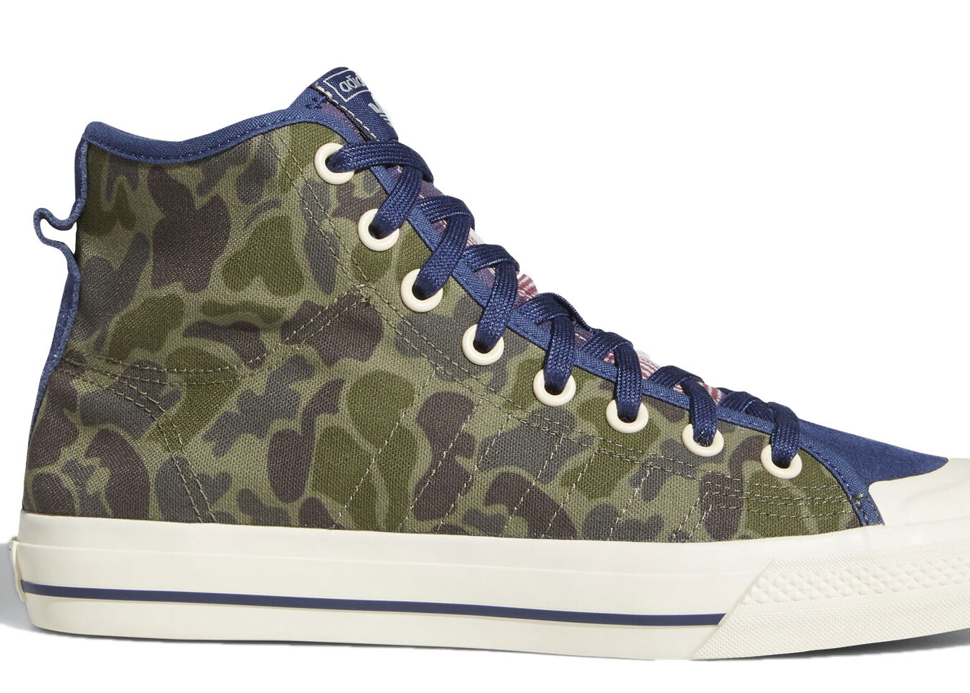 Кецове и обувки adidas Originals Nizza High RF Camo Зелено | FV0682, 0