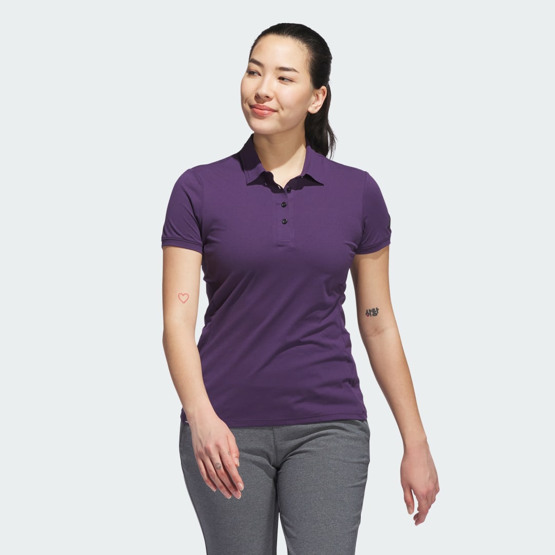 Поло тениска adidas Performance Ultimate365 Tour Twistknit Polo Shirt Лилаво | JN8285, 0