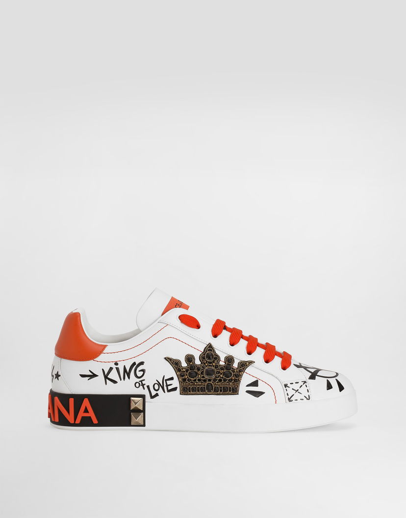 Кецове и обувки Dolce & Gabbana Portofino Nappa Calfskin Бяло | CS1759A02198W924