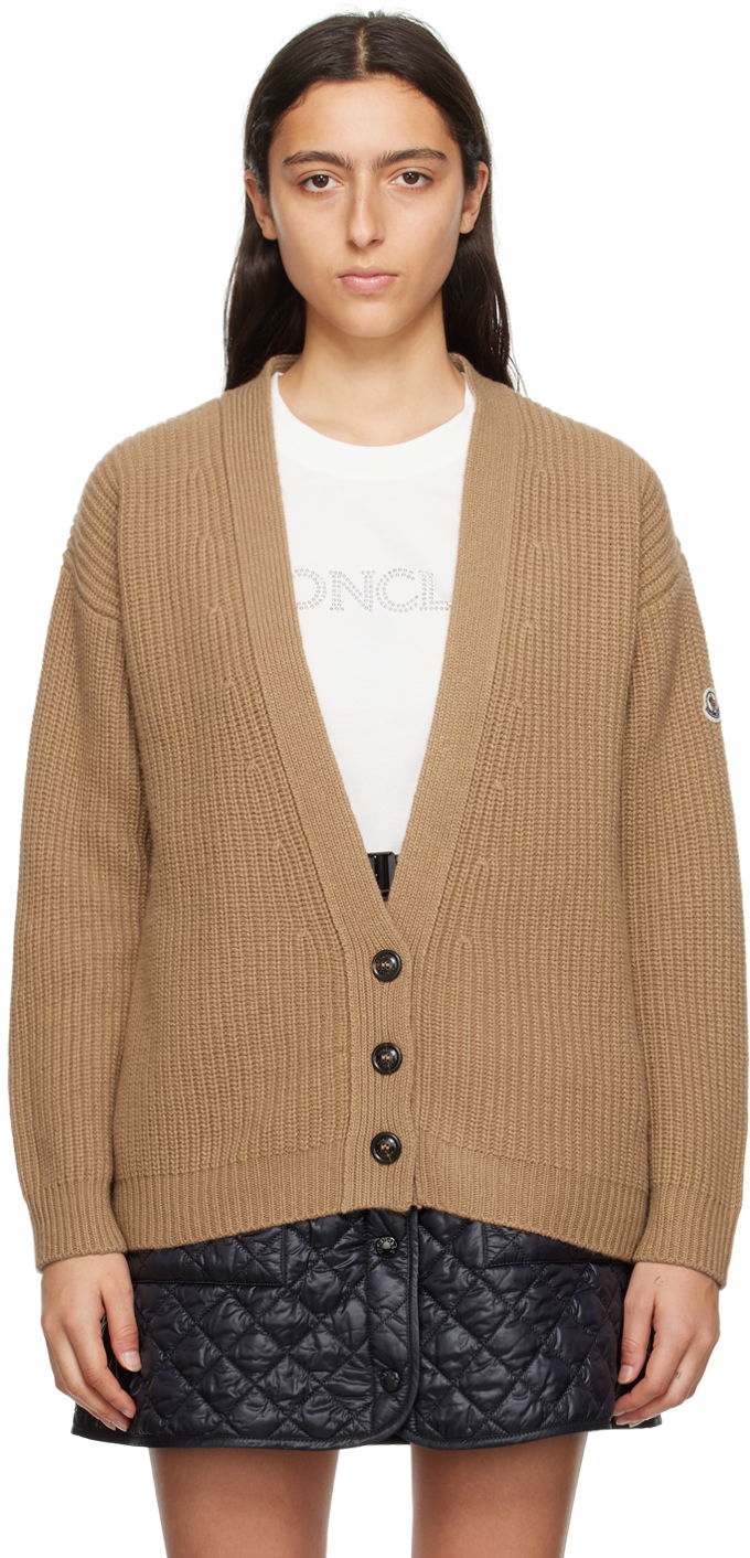 Пуловер Moncler 5 Gauge Cardigan Бежово | I20939B00027M3325, 0