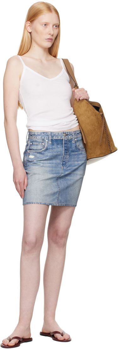Пола rag & bone rag & bone Miramar Ponte Miniskirt Синьо | WCW25PB0030703, 3