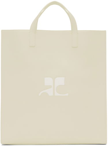 Голяма пазарска чанта Courrèges Courrèges Heritage Tote Bag Бяло | 124GSA087CR0027, 0