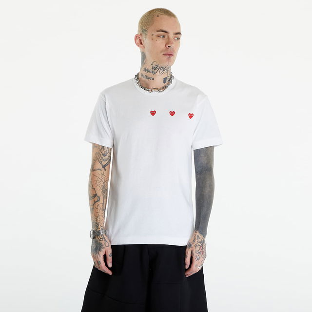 PLAY Short Sleeve Logo Print T-Shirt UNISEX White