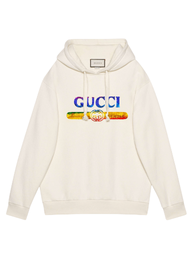 Суитчър Gucci Sweatshirt With Sequin Logo ' Бяло | 469251 XJASC 9480