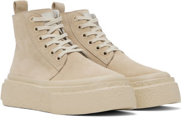 Кецове и обувки Maison Margiela MM6 Maison Margiela Suede High-Top Бежово | SH1WS0014 P5246, 3