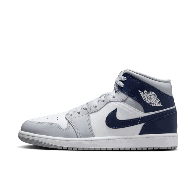 Кецове и обувки Jordan Air Jordan 1 Mid "Wolf Grey & Midnight Navy" Сиво | DQ8426-104, 0