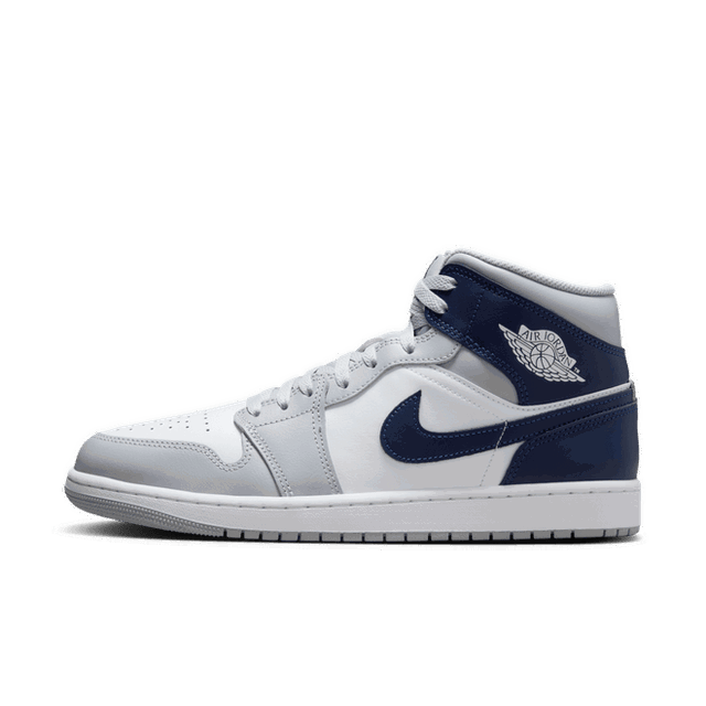 Air Jordan 1 Mid "Wolf Grey & Midnight Navy"