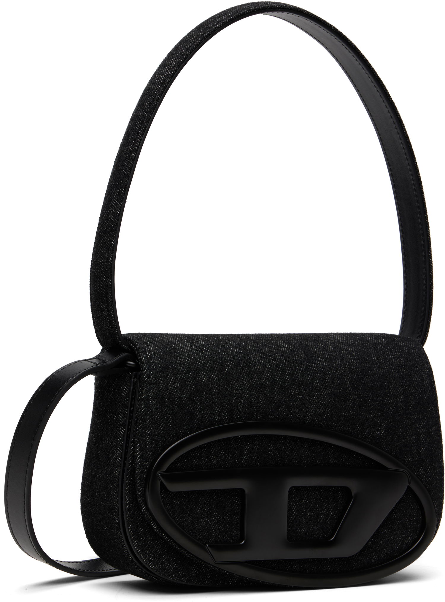 Чанта през рамо Diesel 1DR Denim Shoulder Bag with Logo Черно | X08396-P6901-T8013, 1