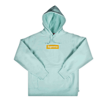 Суитчър Supreme Box Logo Hooded Sweatshirt Тюркоазено | FW17SW10 ICE BLUE, 0