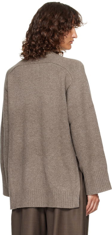 Пуловер Loulou de Saison Loulou de Saison Safi Cashmere Blend Sweater Кафяво | SAFI LDS, 2