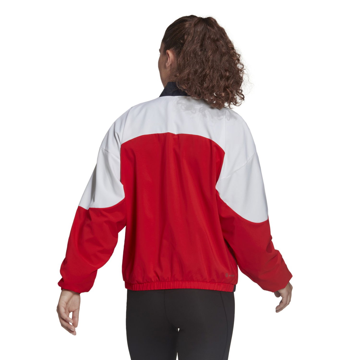 Суитчър adidas Performance Colorblock Woven Track Jacket Червено | HA6624, 1