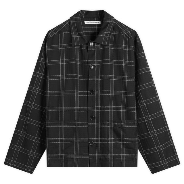 YMC PJ Check Overshirt, Size Small