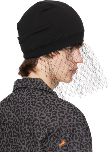 Шапка UNDERCOVER UNDERCOVER Beaded Appliqué Veil Beanie Черно | UC1E4H03-1, 2