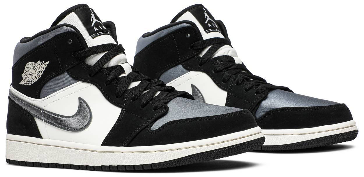 Кецове и обувки Jordan Air Jordan 1 Mid SE "Satin Smoke Grey" Сиво | 852542-011, 1
