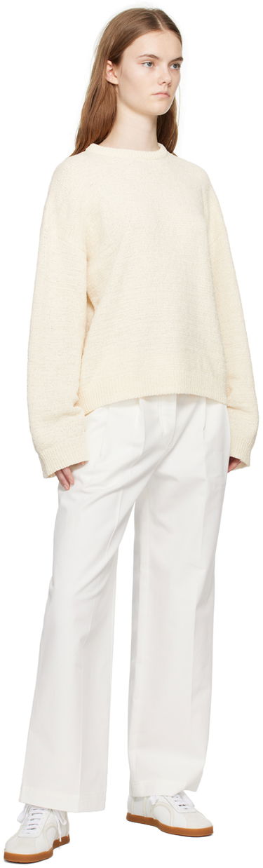Пуловер TOTEME Crewneck Relaxed-Fit Sweater Бежово | 242-WRT2286-YA0039, 3