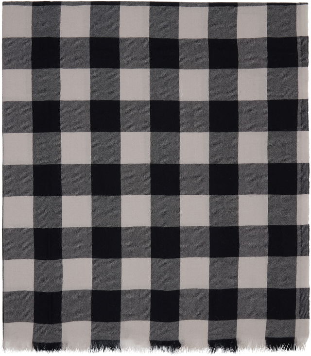 Rick Owens Jumbo Plaid Scarf