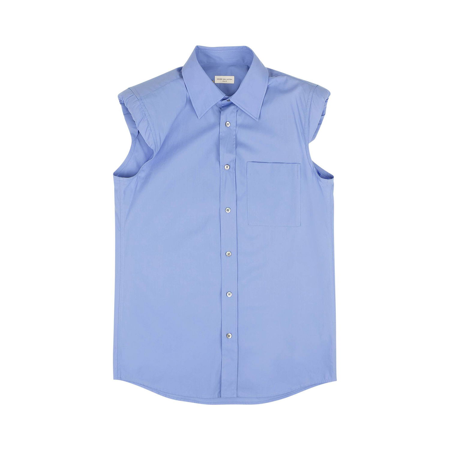 Риза Dries Van Noten Casual Padded Sleeveless Shirt Синьо | 95 DVN 1052, 1