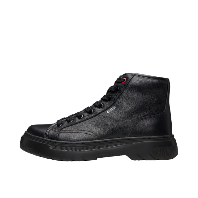 HUGO High-Top Grained Leather Boots