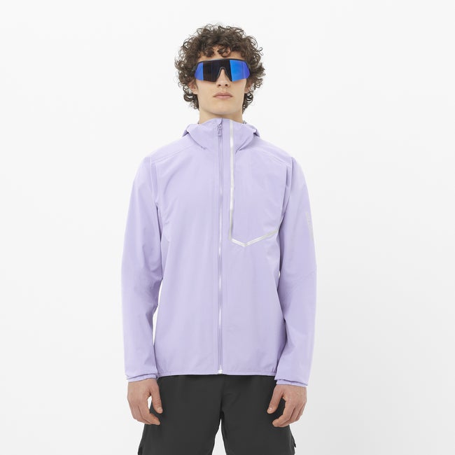 Ветровка Salomon Bonatti Trail Running Jacket Лилаво | LC2673600, 0