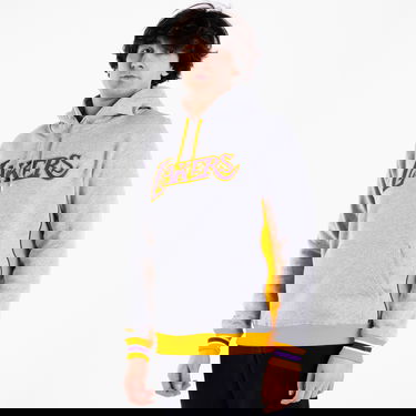 Суитчър Mitchell & Ness Premium Fleece Los Angeles Lakers Hoodie Сиво | FPHD1040-LALYYPPPGHYW, 0