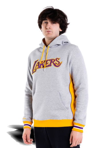 Суитчър Mitchell & Ness Premium Fleece Los Angeles Lakers Hoodie Сиво | FPHD1040-LALYYPPPGHYW