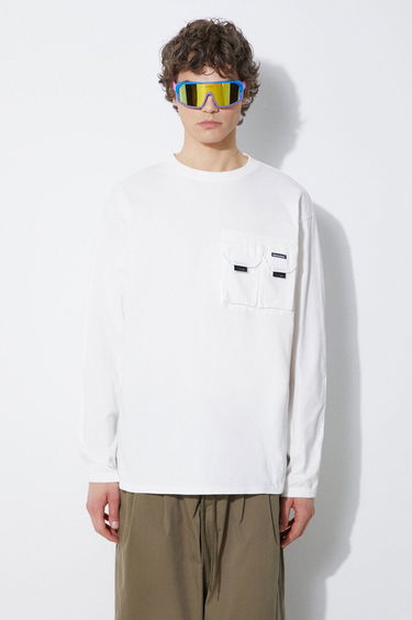 Тениска Manastash Manastash Armor Long Sleeve T-Shirt Бяло | 7924130002, 3