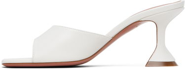 Грижа за обувките Amina Muaddi Amina Muaddi Lupita 70 Heeled Sandals Бяло | LUPITA SLIPPER 70 CL Nappa, 2