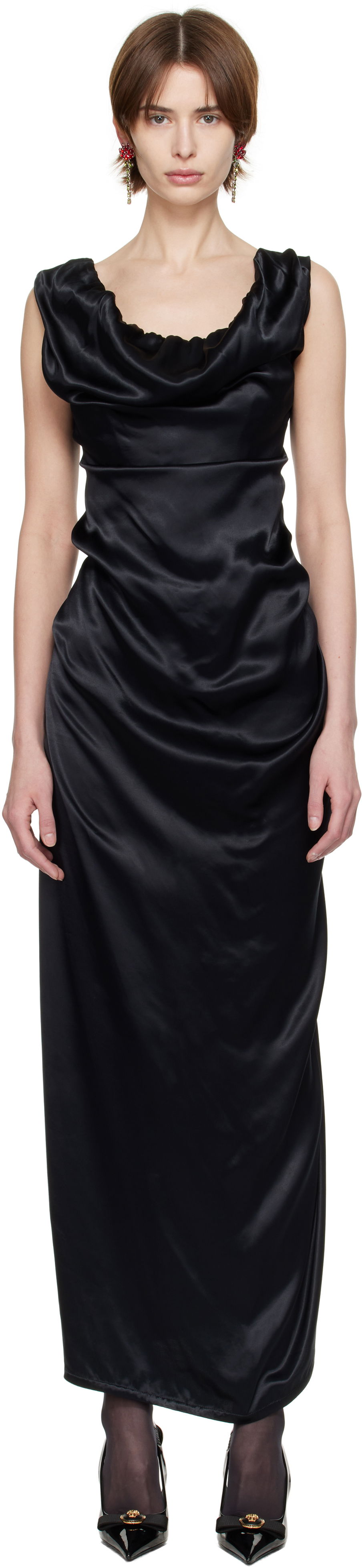 Pокля Vivienne Westwood Vivienne Westwood Ginnie Pencil Maxi Dress Черно | 1101034V-W0128-, 0