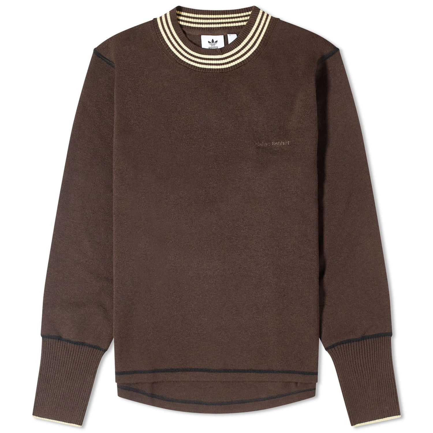 Пуловер adidas Originals Wales Bonner x Knit Top Кафяво | IN5953, 0