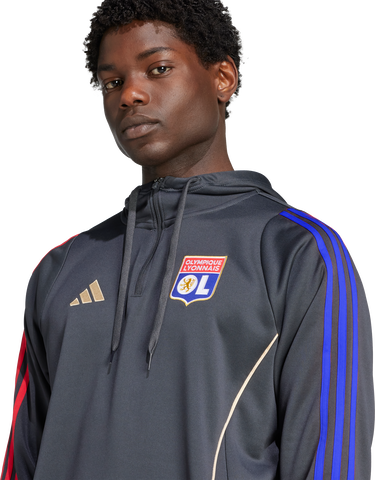 Суитчър adidas Originals Olympique Lyonnais TR Hoody Сиво | jl9490, 4