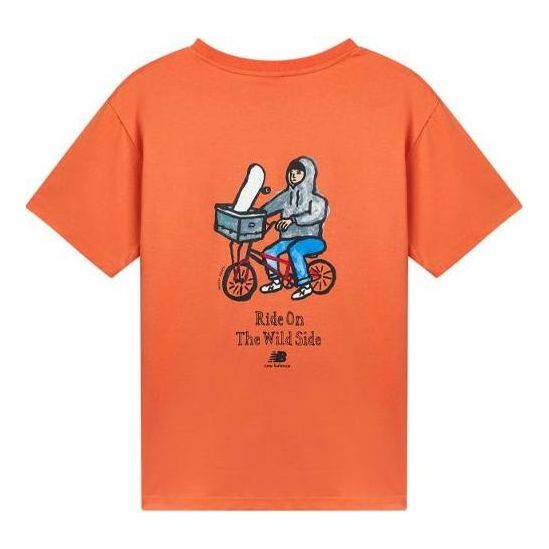 Тениска New Balance Print Design T-Shirt Оранжево
 | AMT12343-PKN, 0