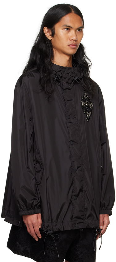 Ветровка Simone Rocha Simone Rocha Embellished Button Placket Parka Черно | 6105B 1067, 1
